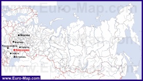 Волгоград на карте России