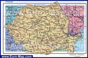 Подробная карта Румынии на русском языке