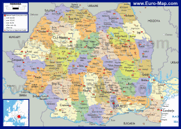 Политическая карта Румынии