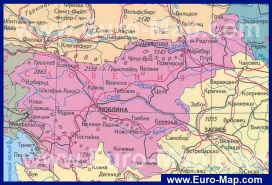 Карта Словении на русском языке