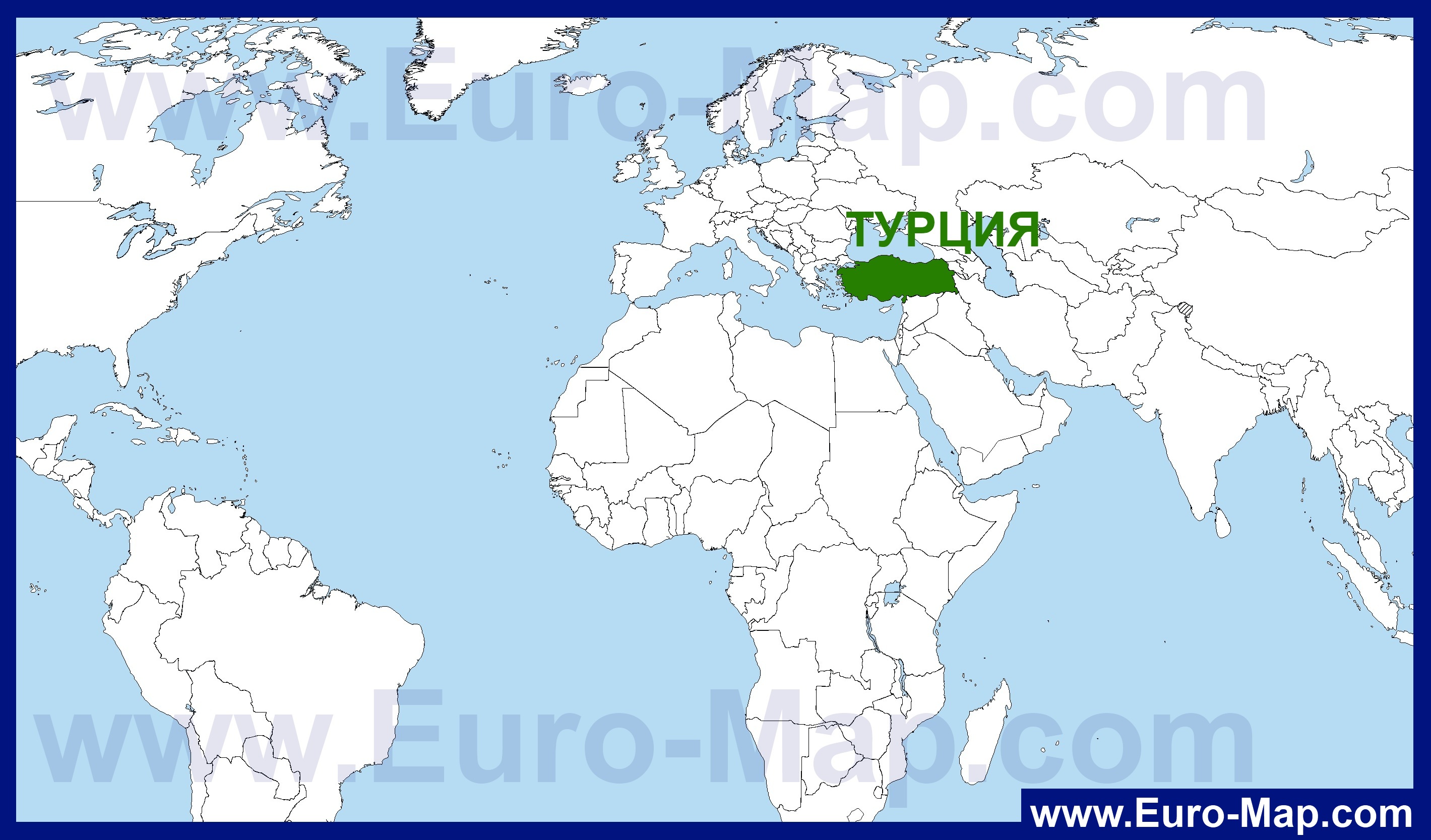 Карты Турции | Подробная карта Турции на русском языке с ...