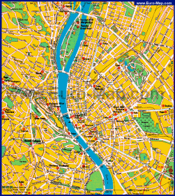 Отели Будапешта на карте