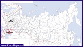 Озеро Баскунчак на карте России