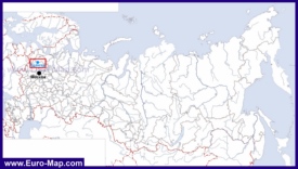 Озеро Селигер на карте России