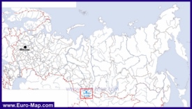 Телецкое озеро на карте России