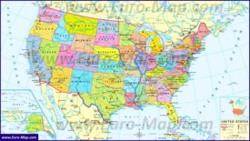 Политическая карта США